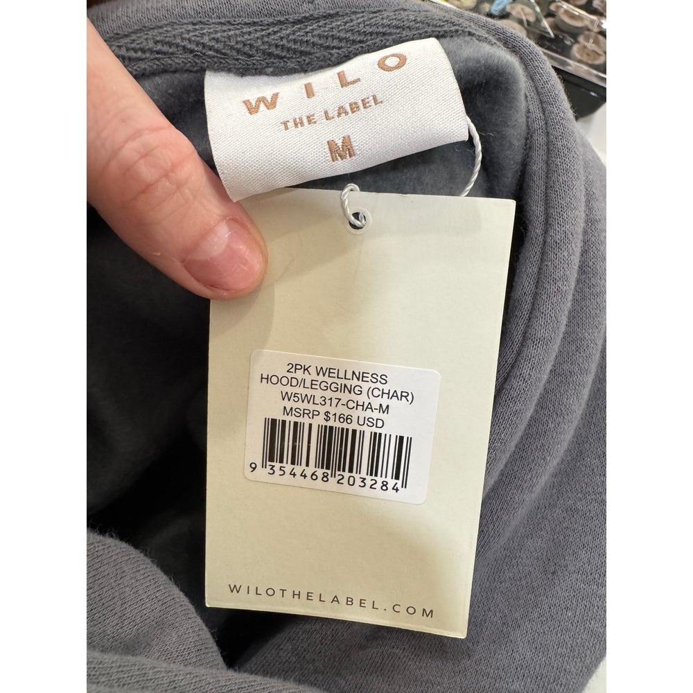 2pk Wilo wellness hoodie with leggings in charcoal size‎ medium - Picture 3 of 7